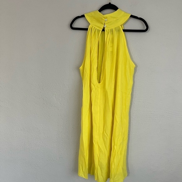SIMPLE Flavor Woman Yellow Hi-Low Halter Dress , Size XXL - Picture 9 of 10